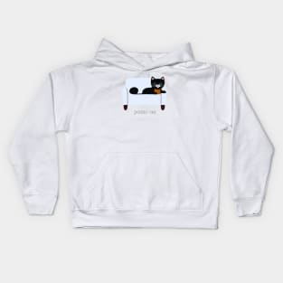 Potato Couch Cat Kids Hoodie